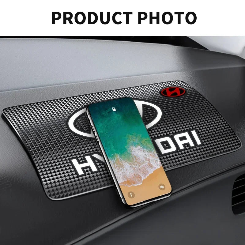 Car Ornament PVC Anti-Slip Mat Sticky Pad Dashboard For Hyundai i10 Elantra Getz Sonata XG Terracan Tucson Coupe Trajet Matrix