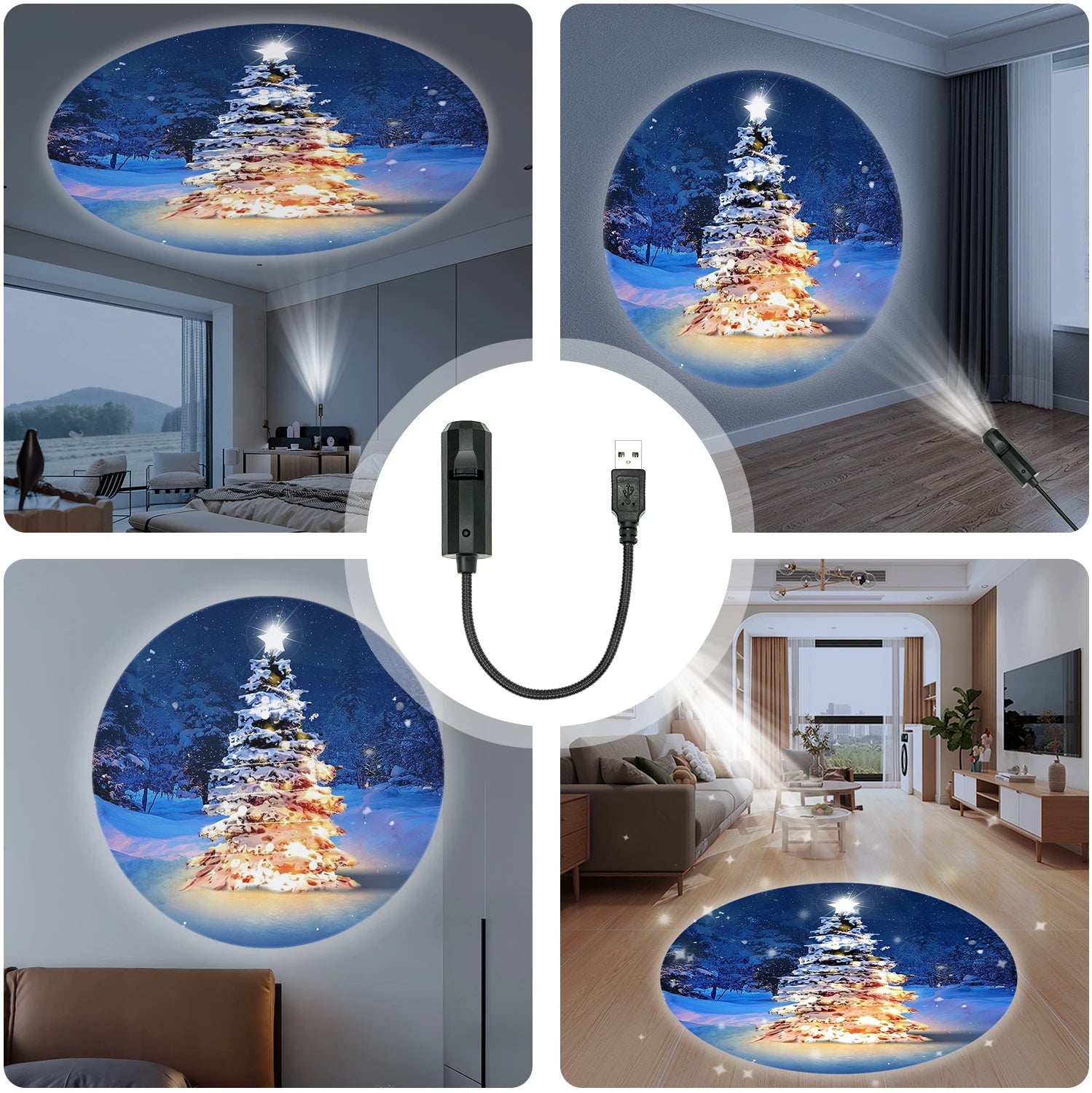 Christmas tree projection light