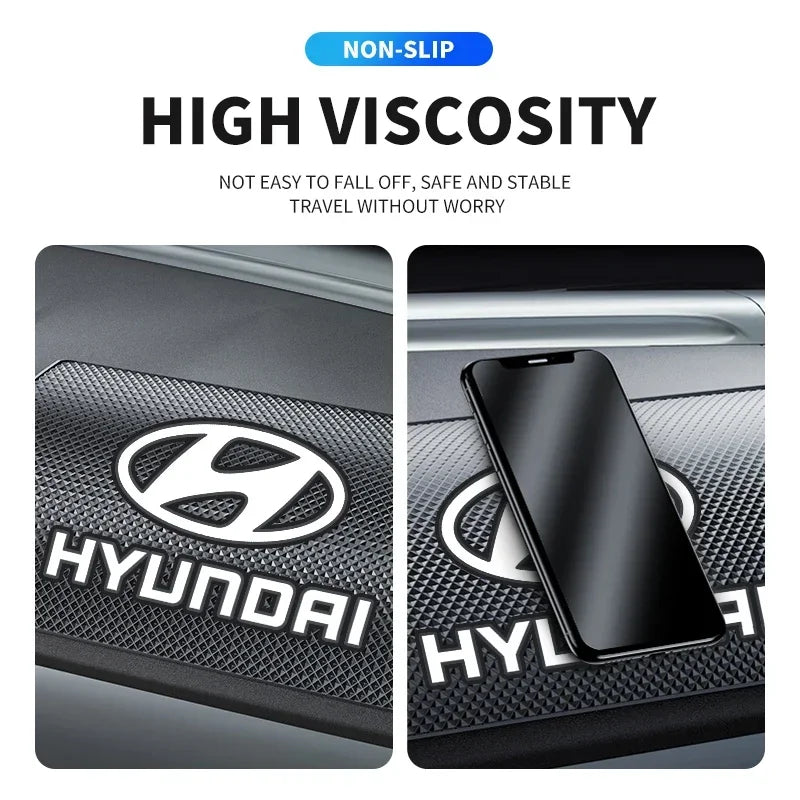 Car Ornament PVC Anti-Slip Mat Sticky Pad Dashboard For Hyundai i10 Elantra Getz Sonata XG Terracan Tucson Coupe Trajet Matrix