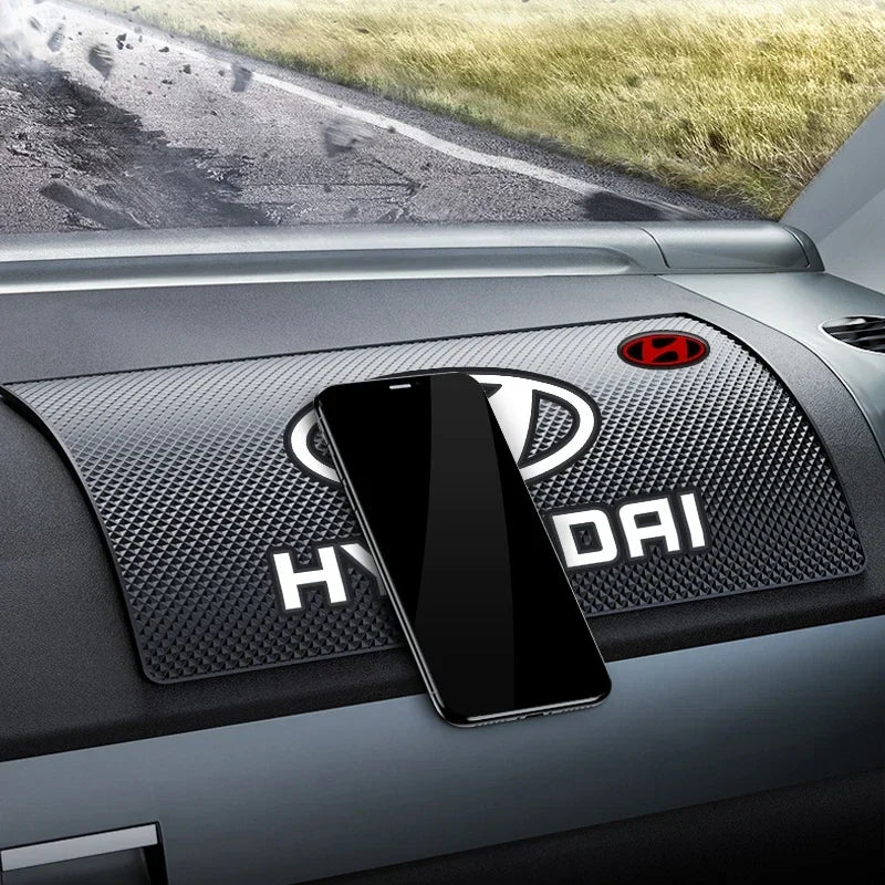 Car Ornament PVC Anti-Slip Mat Sticky Pad Dashboard For Hyundai i10 Elantra Getz Sonata XG Terracan Tucson Coupe Trajet Matrix